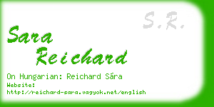 sara reichard business card